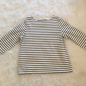 Lands End Striped Sweater Shirt